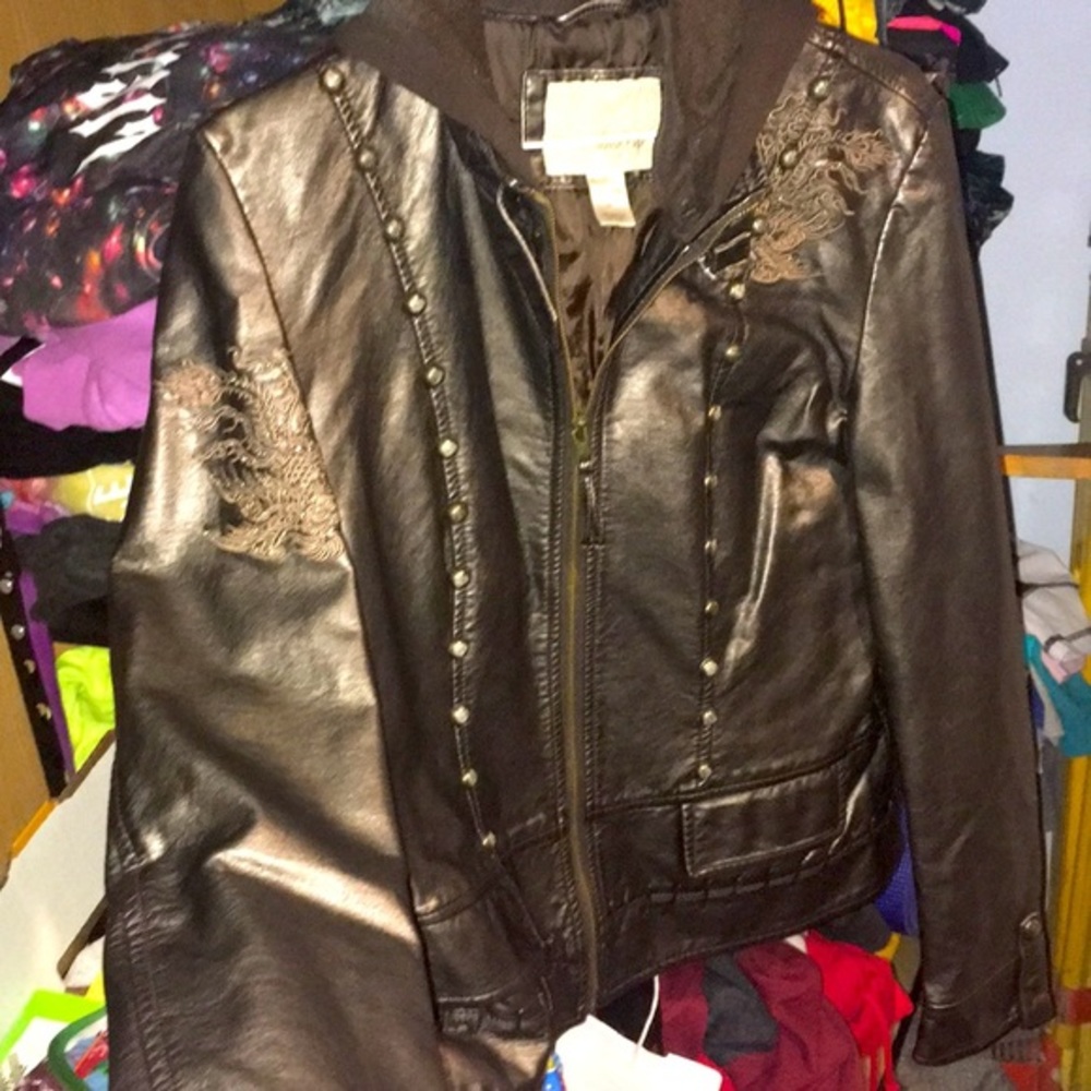 Daytrip leather jacket from buckle sz M EUC